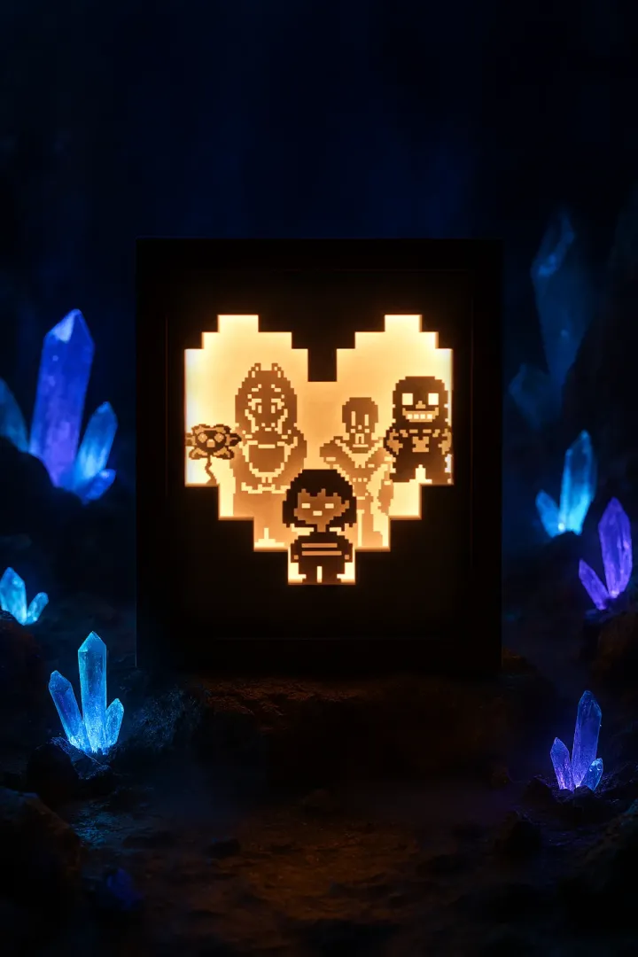 Undertale Lightbox Templates (PDF+SVG) + Tutorial