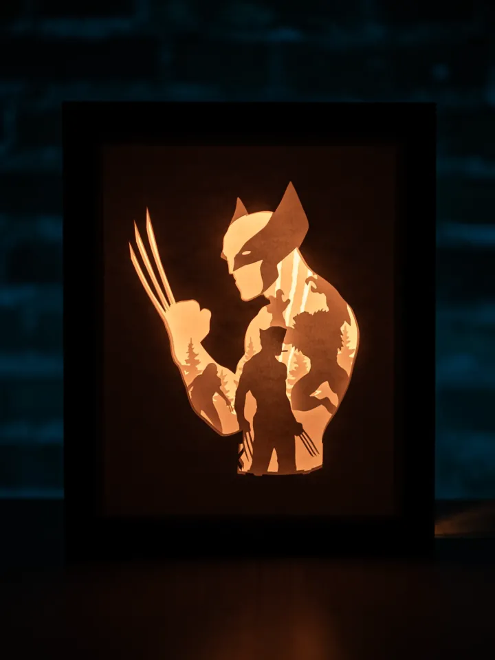 Wolverine Lightbox Templates (PDF+SVG) + Tutorial