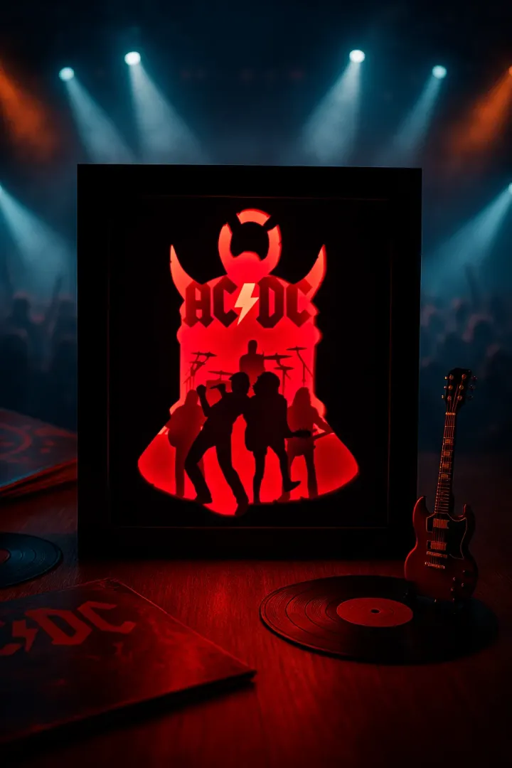AC/DC Lightbox Templates (PDF+SVG) + Tutorial