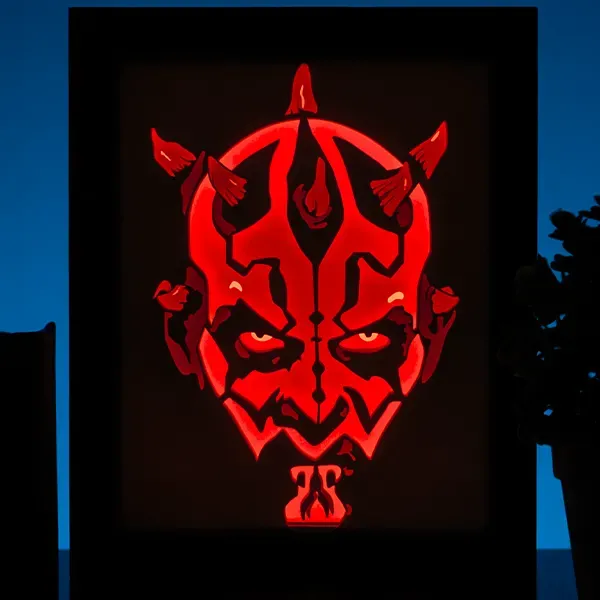 Darth Maul Lightbox Templates (PDF+SVG) + Tutorial