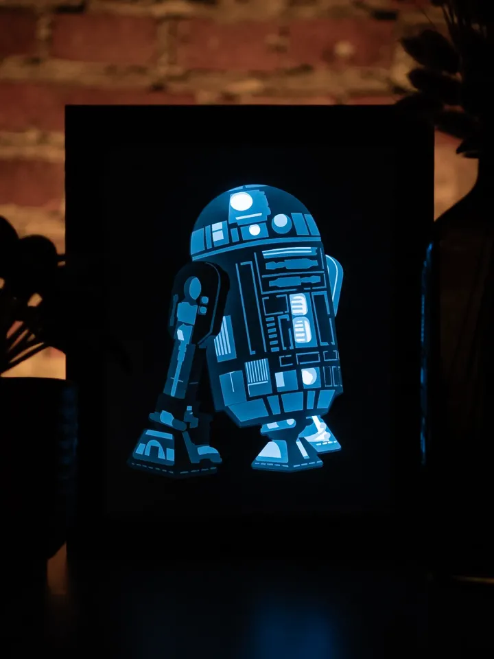 R2-D2 Lightbox Templates (PDF+SVG) + Tutorial