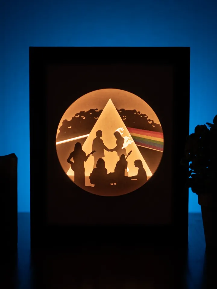 Pink Floyd Lightbox Templates (PDF+SVG) + Tutorial