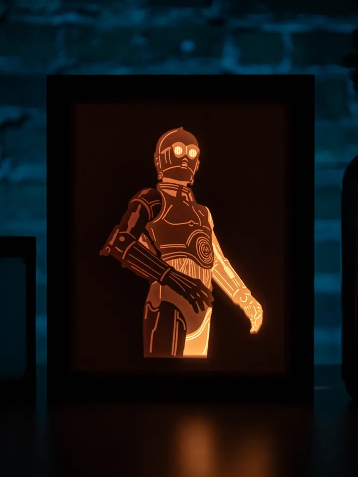C-3PO Lightbox Templates (PDF+SVG) + Tutorial